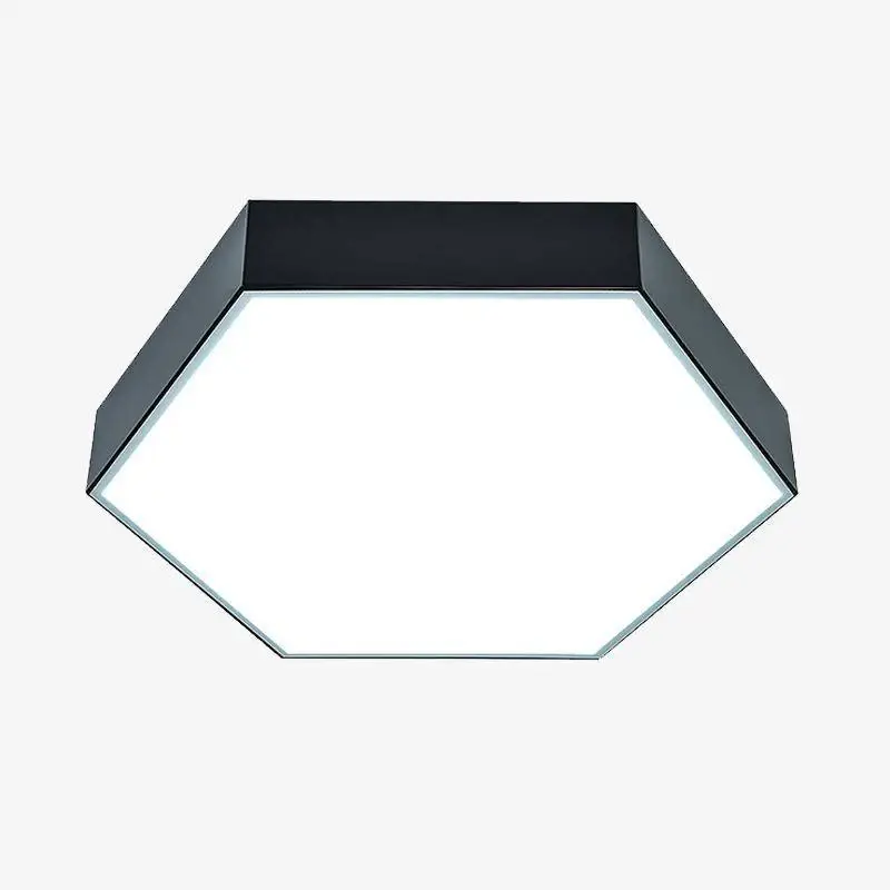 Black hexagon led ceiling light Acheter Direct