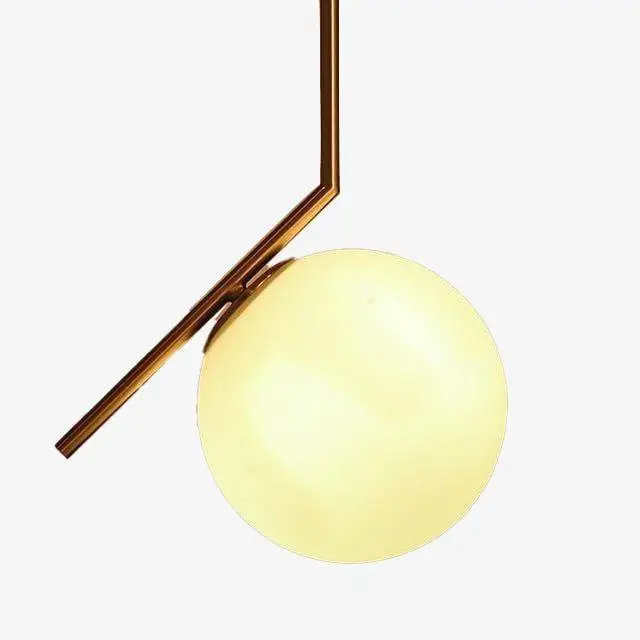 Offre Spéciale Gold led pendant with globe lamp