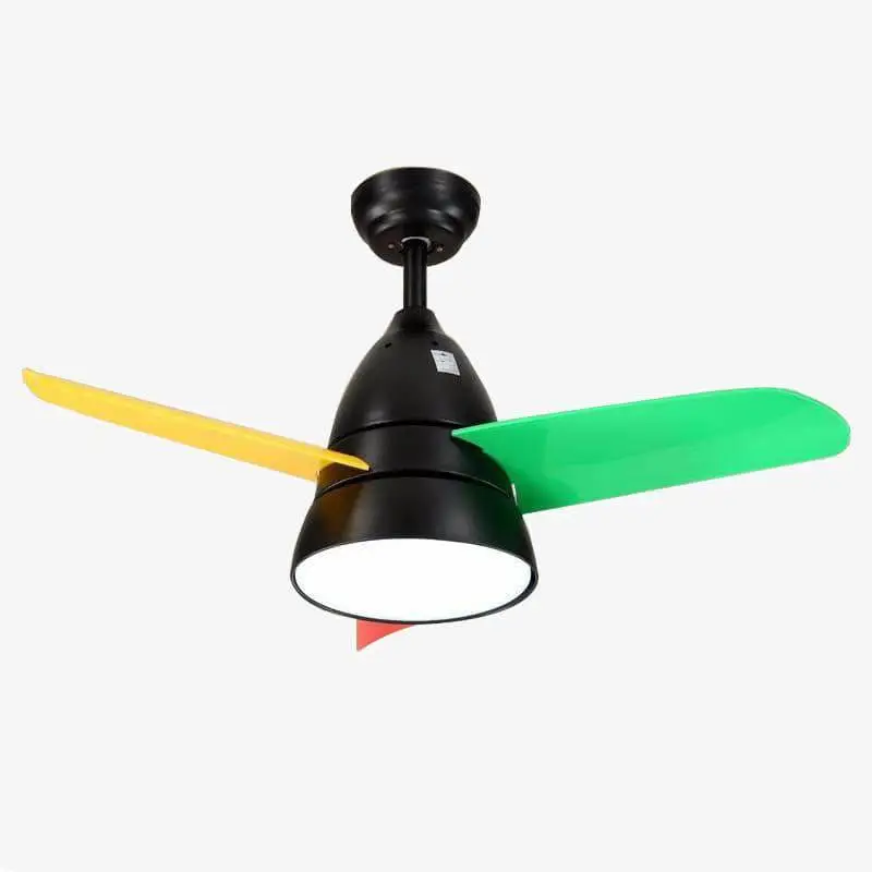 Seulement Aujourd&rsquo;hui Children’s ceiling fan with colourful blades sove