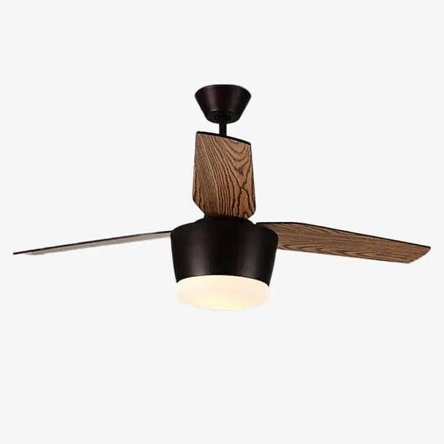 Ceiling fan with led light (black or white) Bon Marché