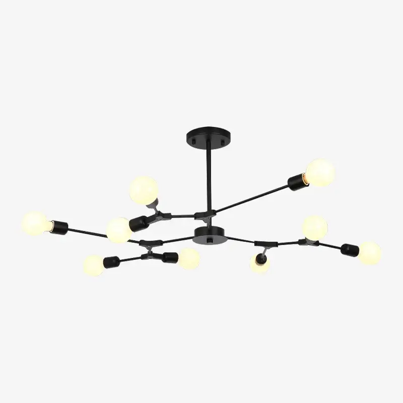 Offre Limitée Designer led chandelier with black branches pendente
