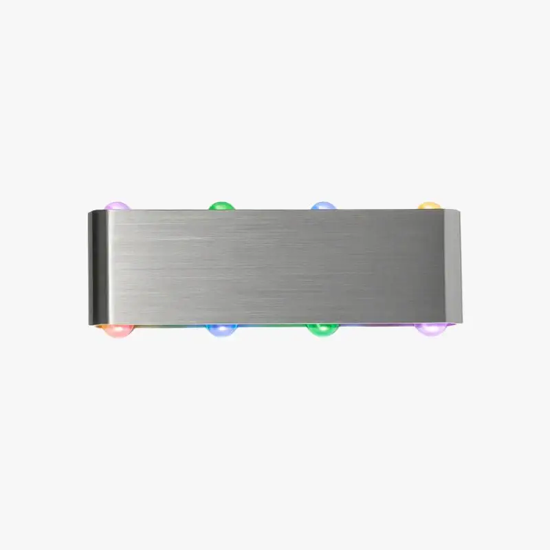 Vente Directe Chrome wall light with coloured led