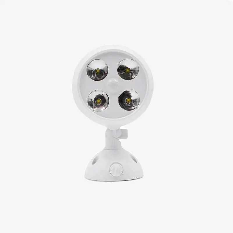 Retour Gratuit White outdoor wall light with 4 motion leds