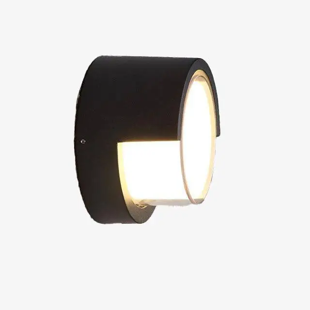Prix Promo Black round led outdoor wall light porch
