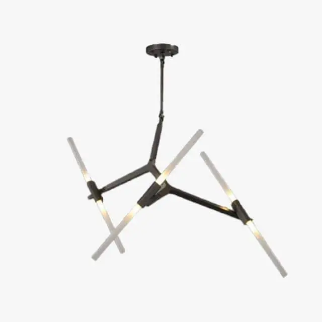 Scandinavian design chandelier with several tube branches Usine Directe