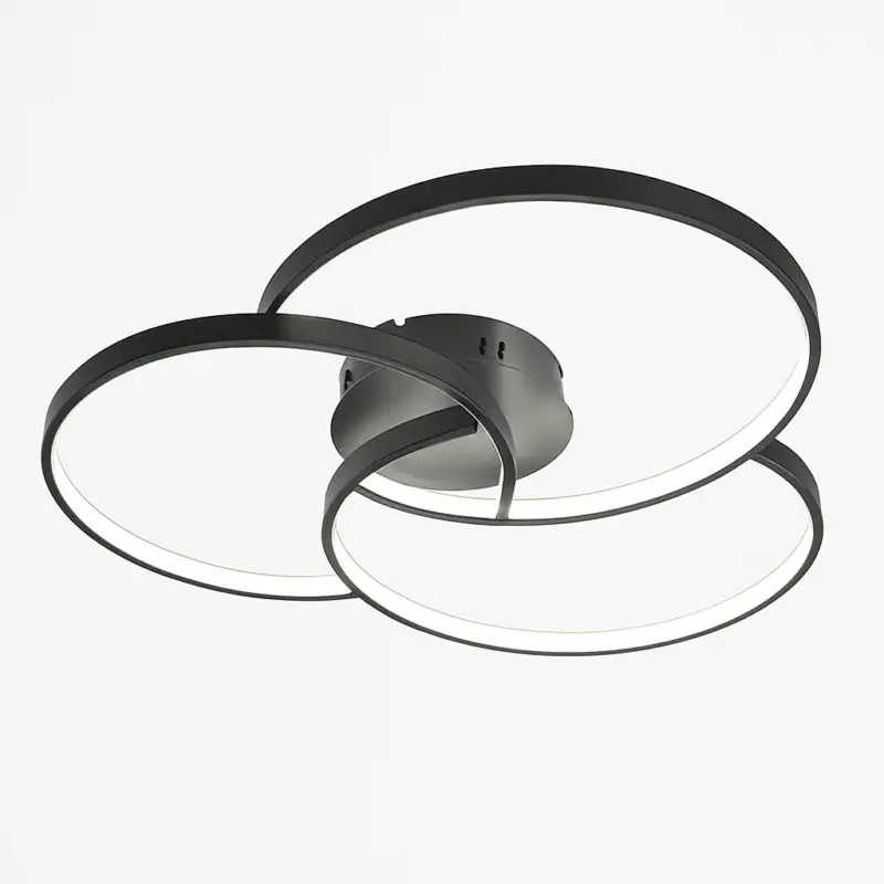 Offre Du Jour Design led ceiling light with three-ring rosette bwart