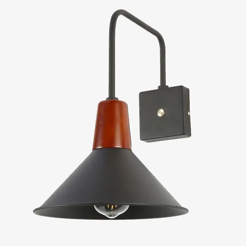 Affaire À Saisir Adjustable designer wall light with black metal shade
