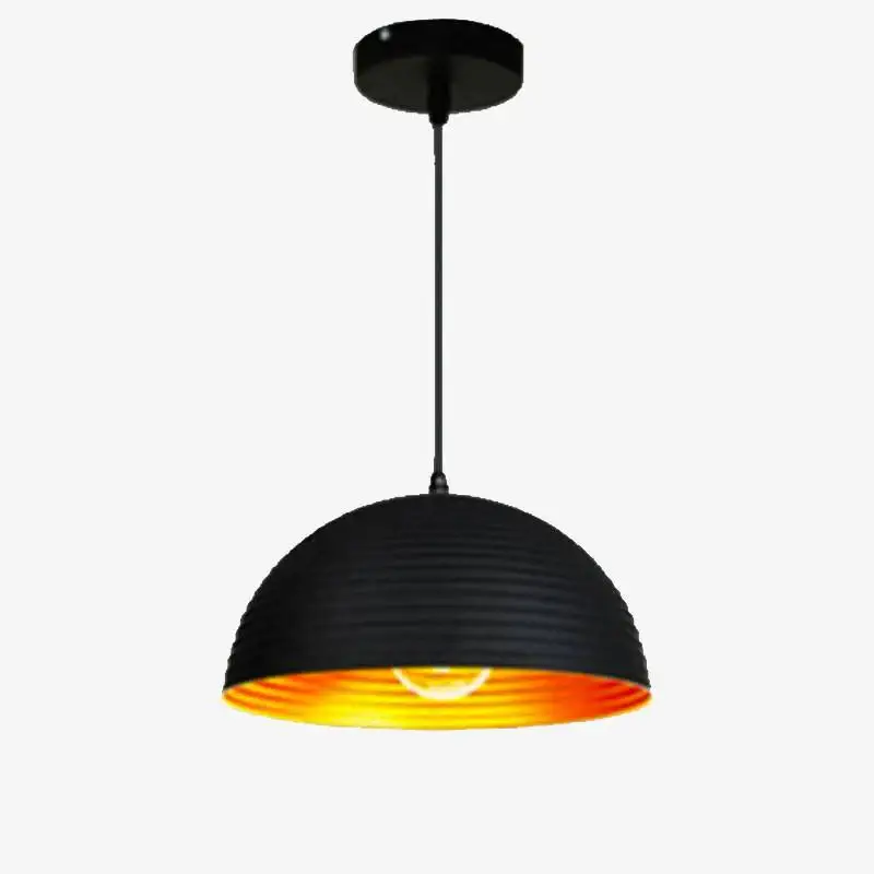 Achat Immédiat Striped half-dome designer pendant light cover
