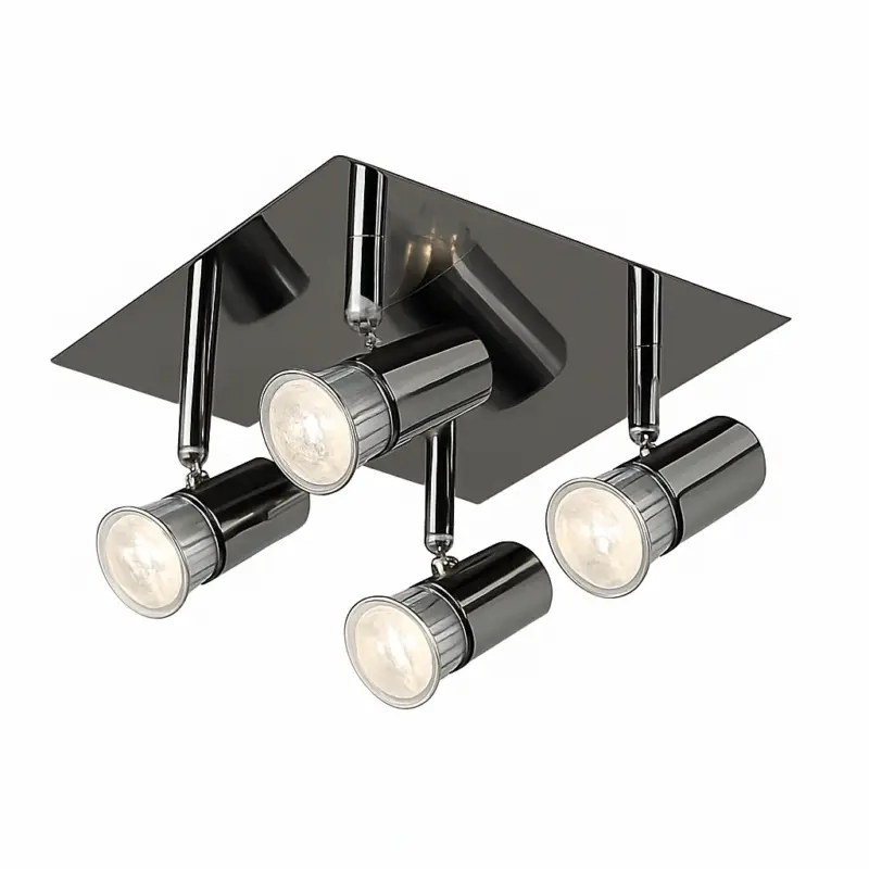 Satin chrome adjustable led spotlight ceiling light Meilleur Prix