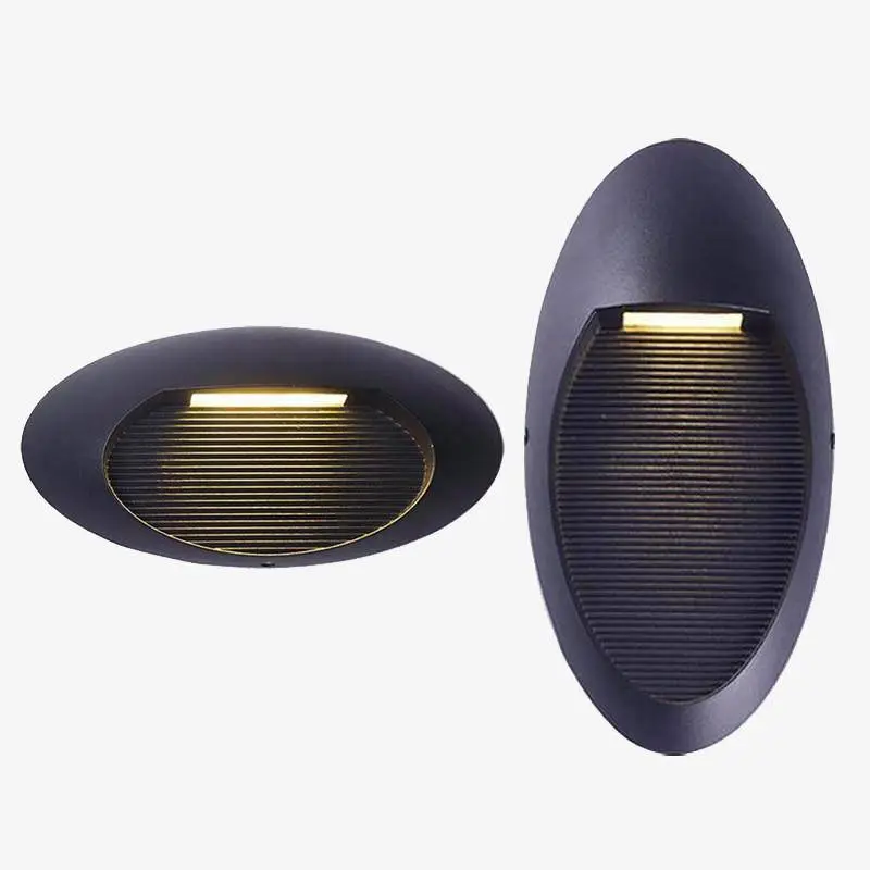 Nouvelle Collection Oval outdoor led wall light for porch