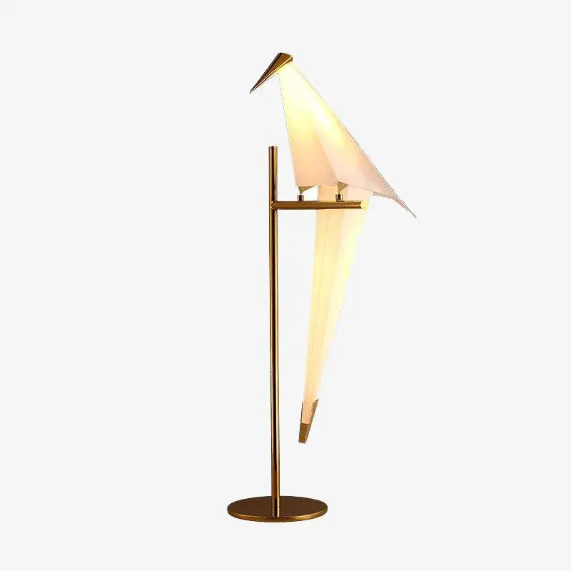 Table lamp shaped like a bird on a golden branch Pas Cher