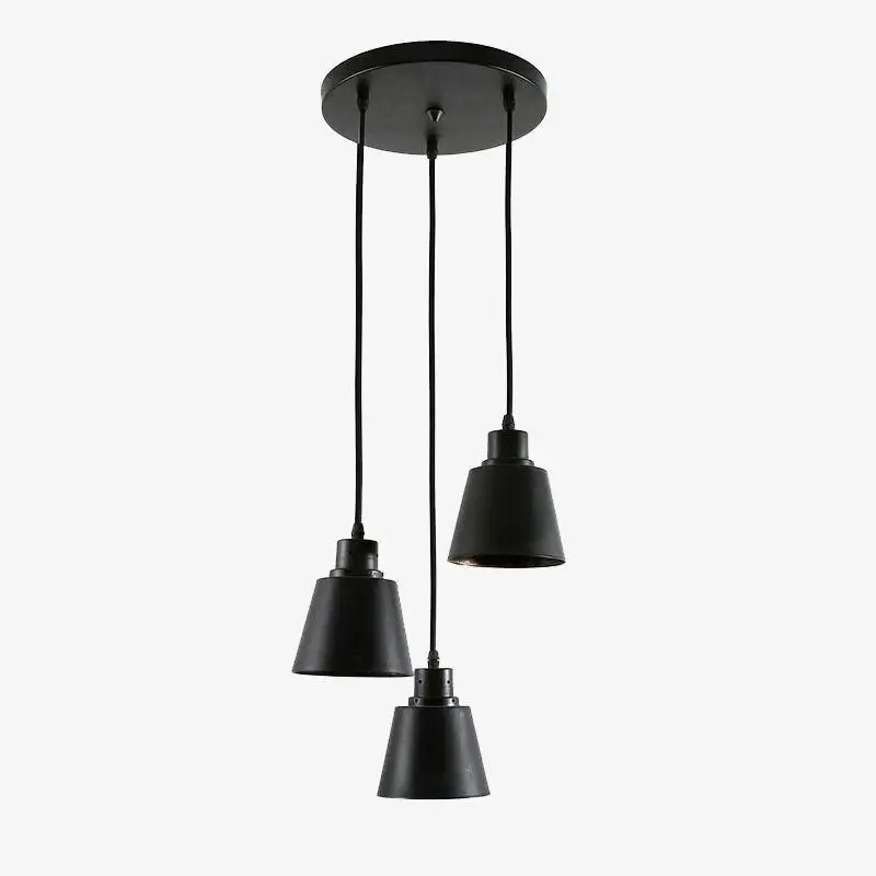Promotion Saisonnière Rustic pendant light with round metal base