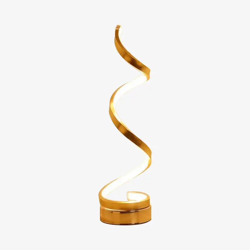 Spiral led table lamp dormitory design Promotion Saisonnière