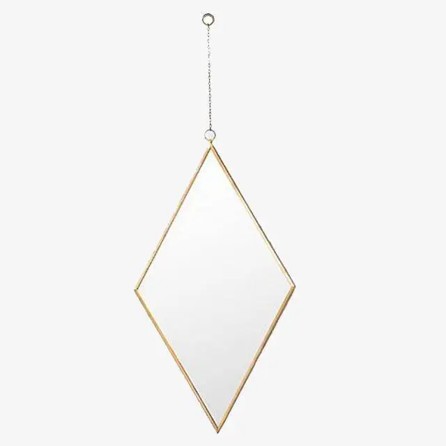 Frame golden diamond hanging wall mirror Vente Directe