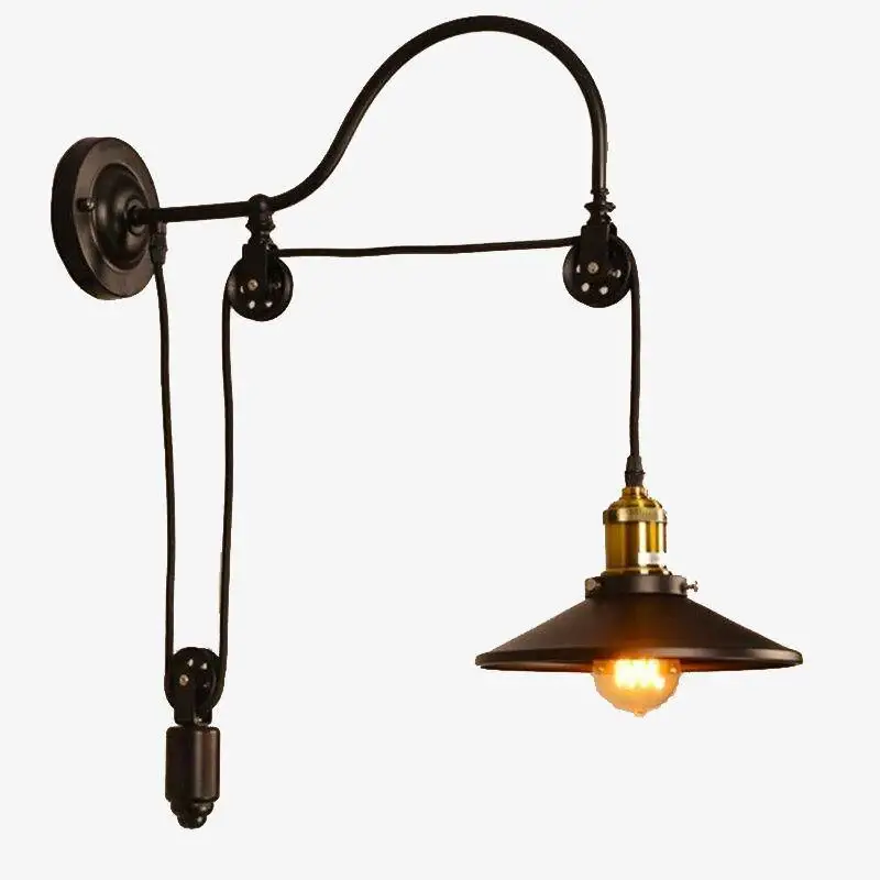 Rustic loft antique metal wall light Offre Spéciale