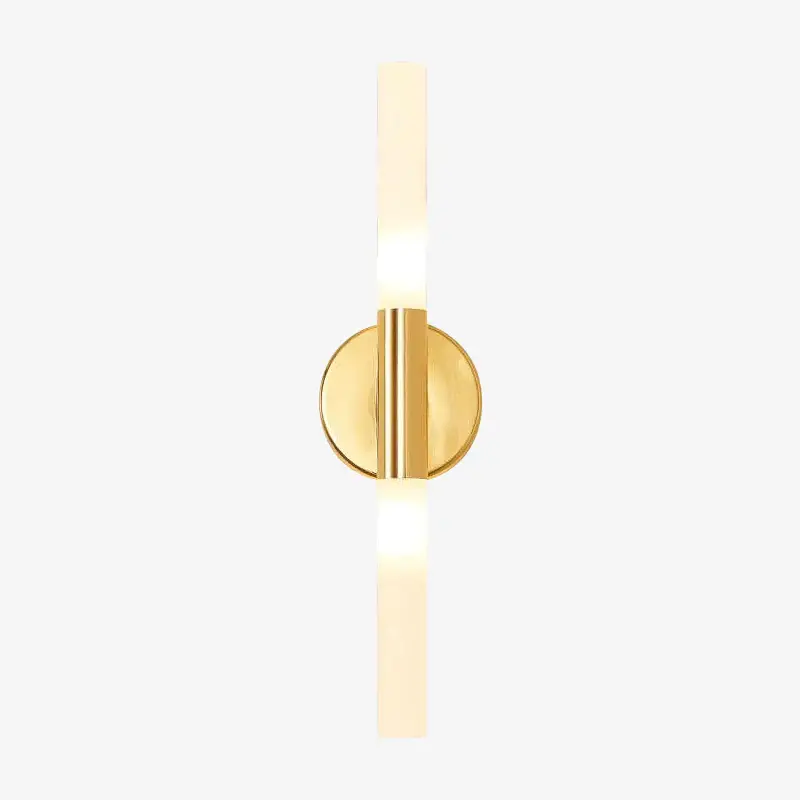 Prix Promo Designer wall light with gold bar and glass led