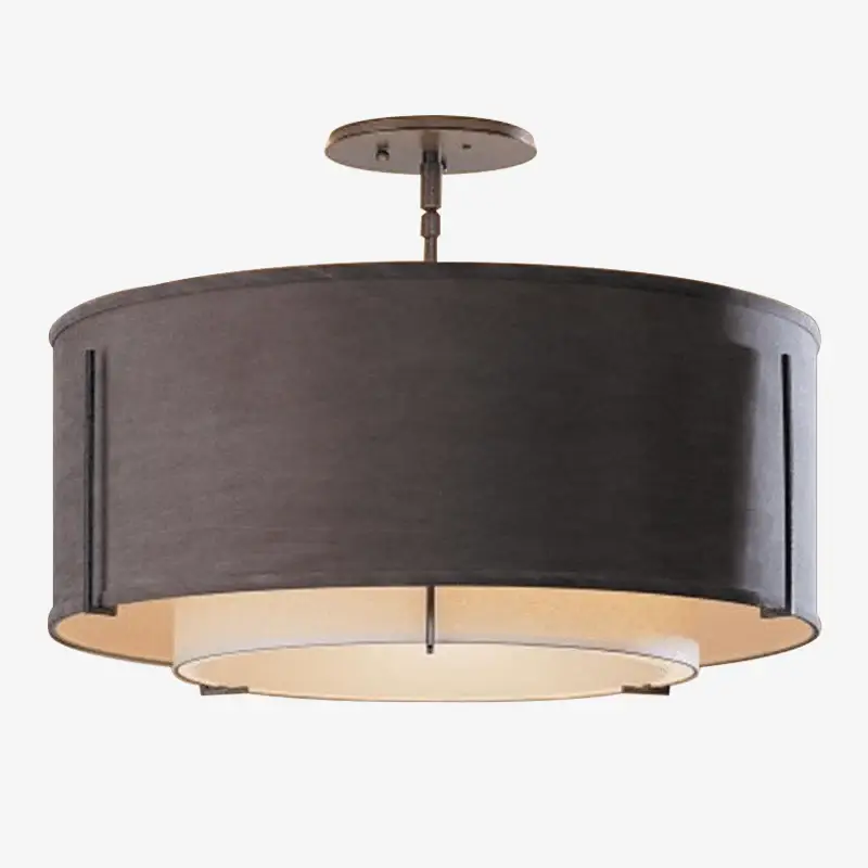 Meilleur Choix Bicolour fabric circle ceiling light
