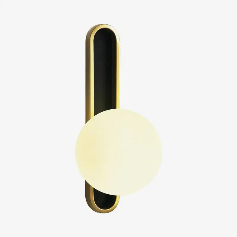 Affaire À Saisir Gold designer wall light with crystal globe american style