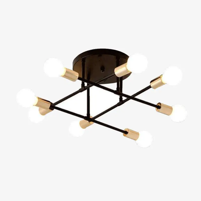 Design metal ceiling light with multiple rod lamps Nouvel Arrivage