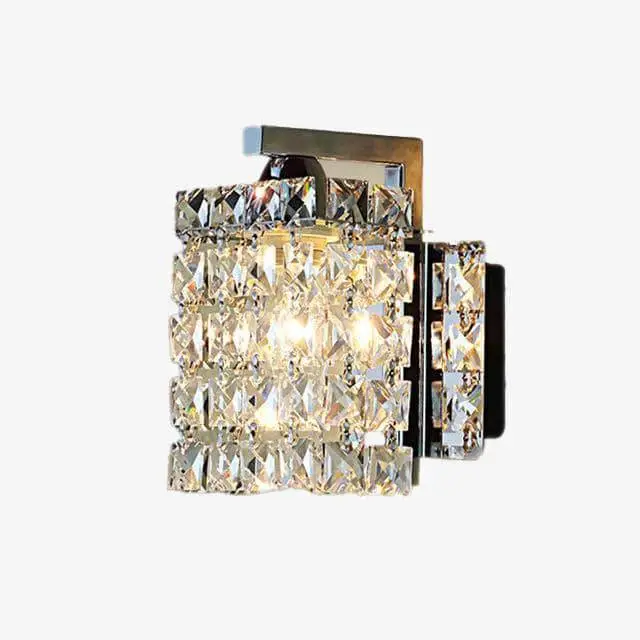 Crystal and chrome led wall light Bon Marché