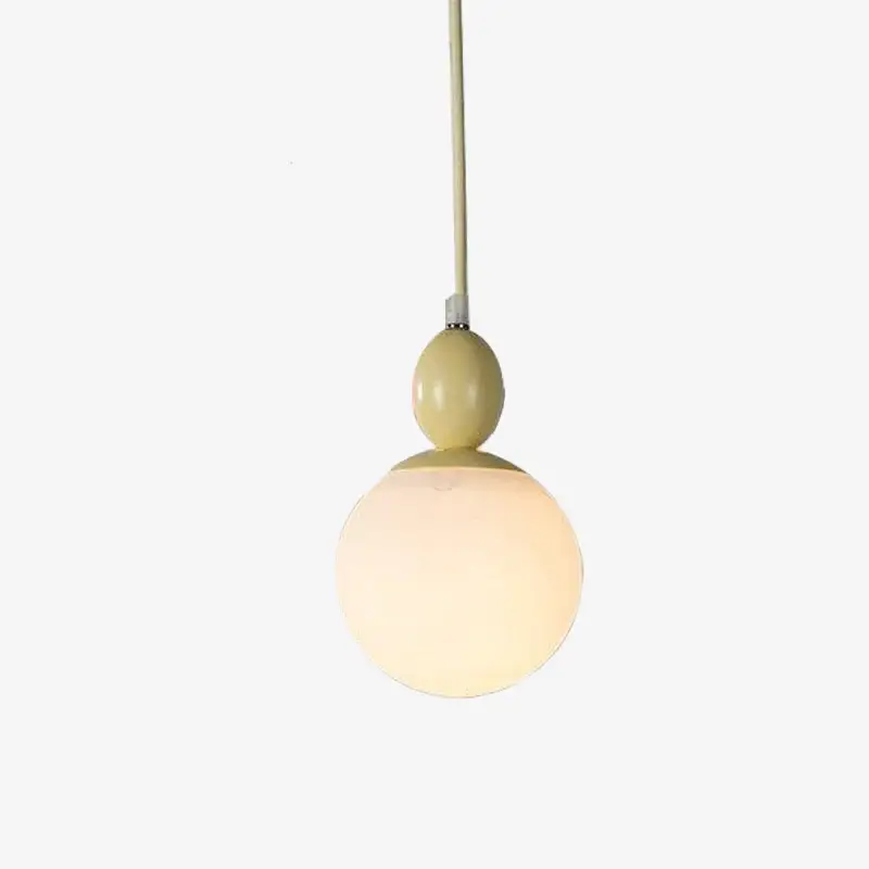 Colourful pendant light with perched bird macaroon Commander Vite
