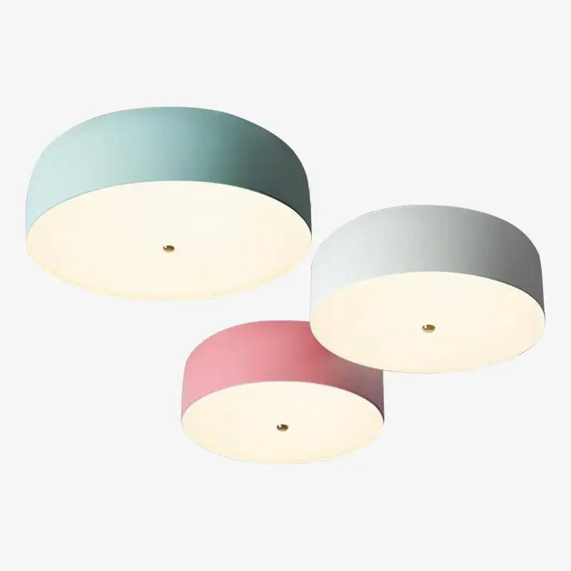 Produit De Marque Nordic modern round colorful led ceiling light