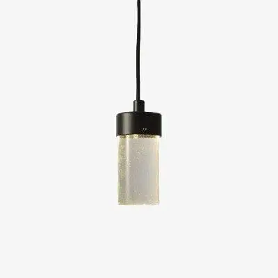 Designer glass cylinder pendant light of several lengths Nouveauté