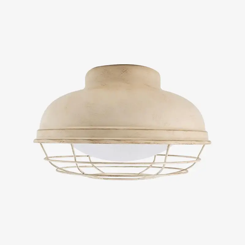 Prix Bas Modern led ceiling light with metal cage loft style