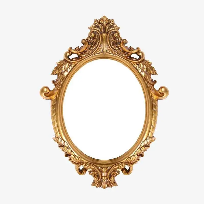 Livraison Express Retro golden baroque style wall mirror