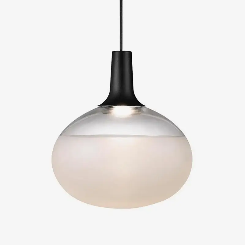 Populaire Designer white oval led pendant light