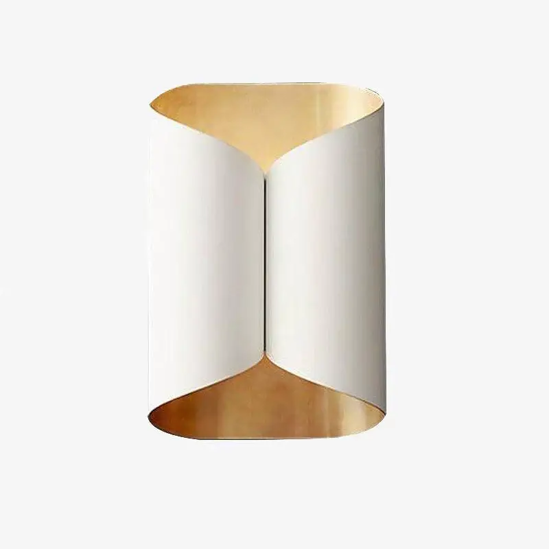 Designer led metal wall light with gold tile effect for sofa areas Commander Vite