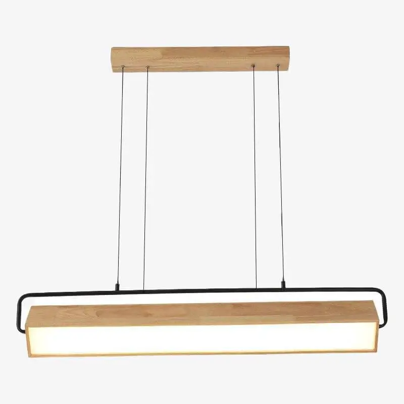 Populaire Modern elongated led wood pendant light hang