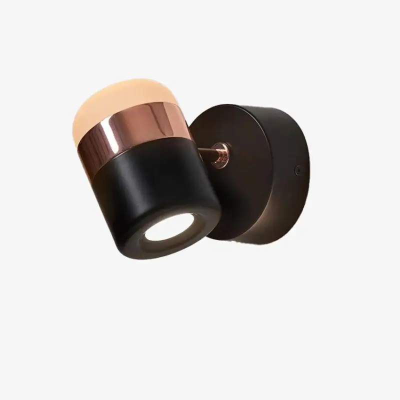Expédition Rapide Modern led wall light with curved design and copper-coloured band