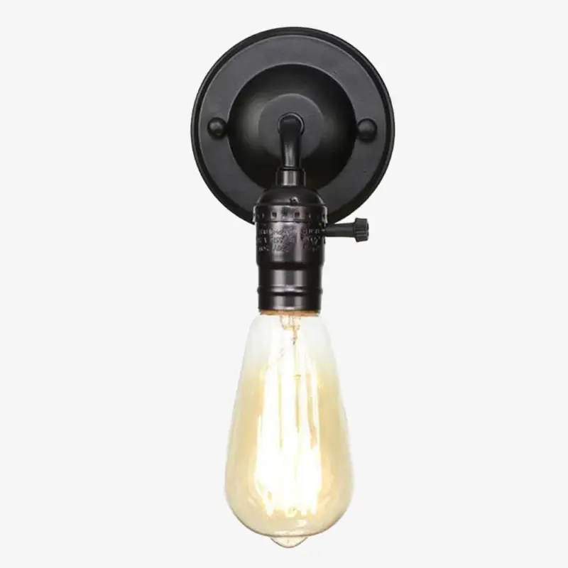 Industrial led wall lamp with edison-style bulb Meilleure Vente