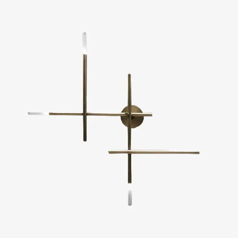 Modern metal led wall light with luxury tube Authentique