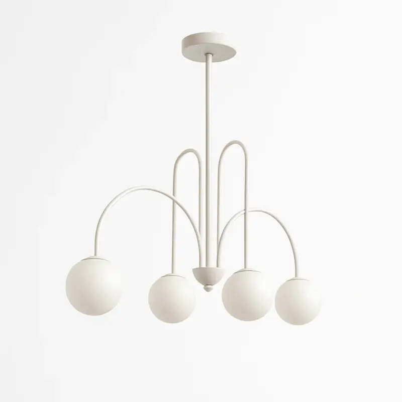 Prix Promo Gold branch led chandelier with glass globes light
