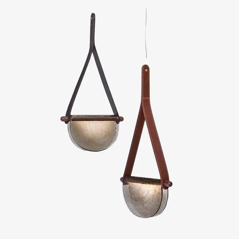 Creative glass half-circle led pendant light Remise