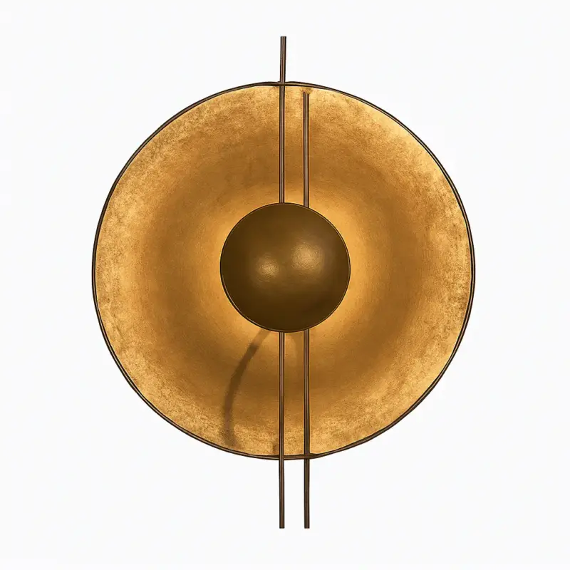 Achetez Aujourd&rsquo;hui Designer led wall light with several luxury gold metal discs