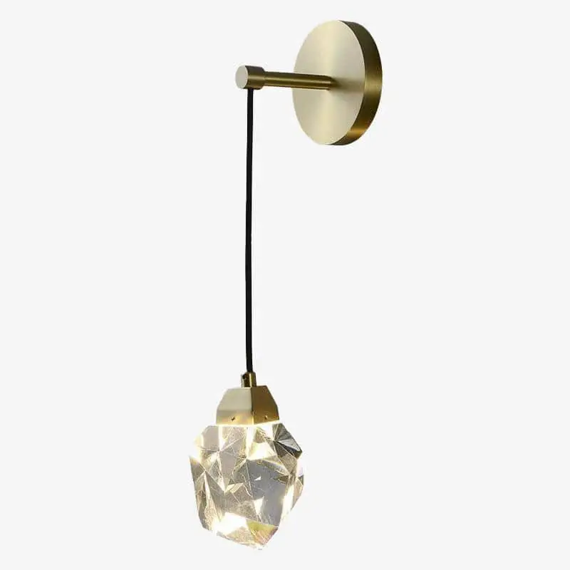 Super Prix Designer led wall light with loft crystal stone glass