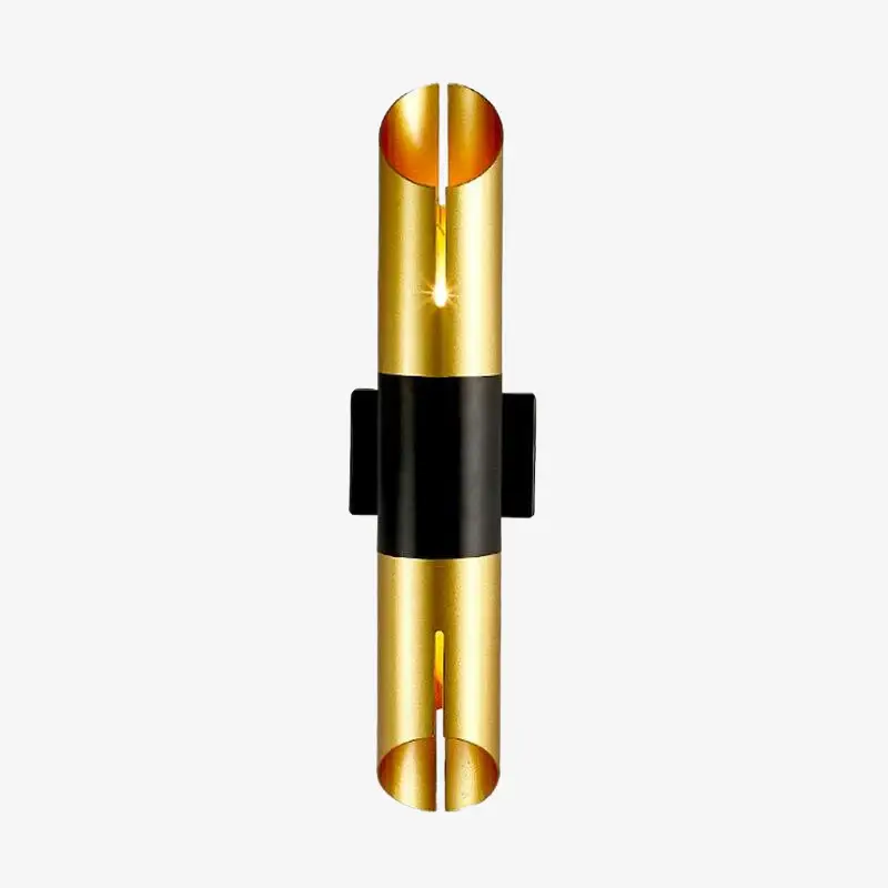 Vera gold cylindrical led wall light Certifié