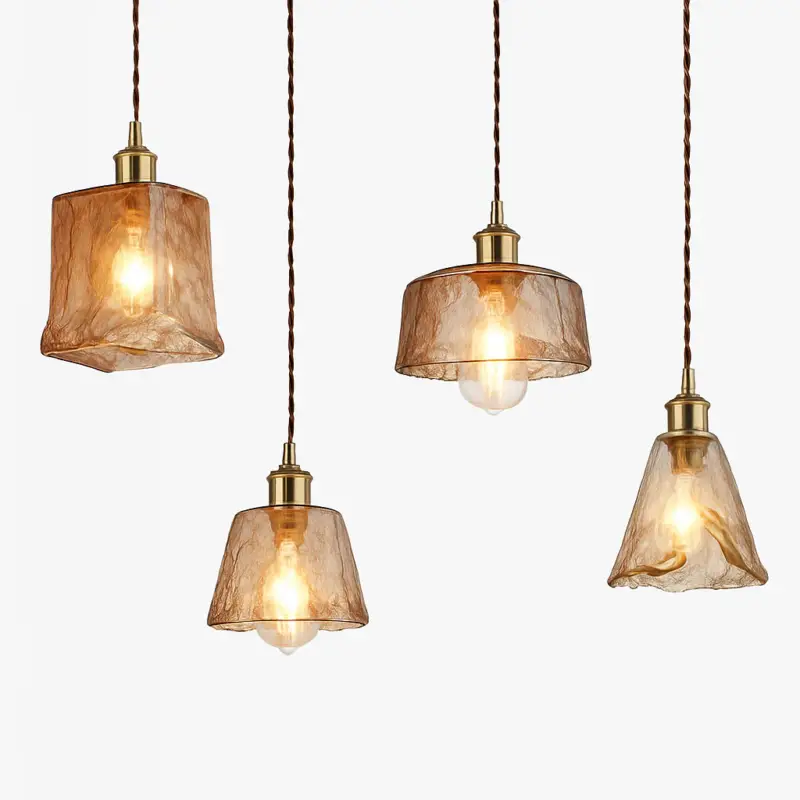 Dolkie vintage style led glass pendant light Acheter En Ligne