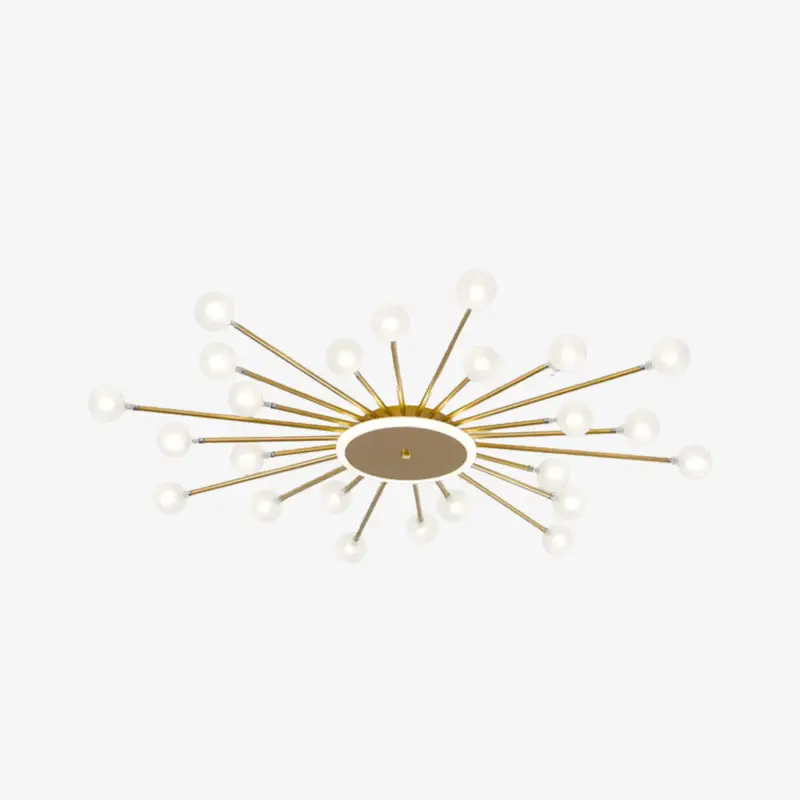 Quantité Limitée Modern led sun-shaped ceiling light with janira beads