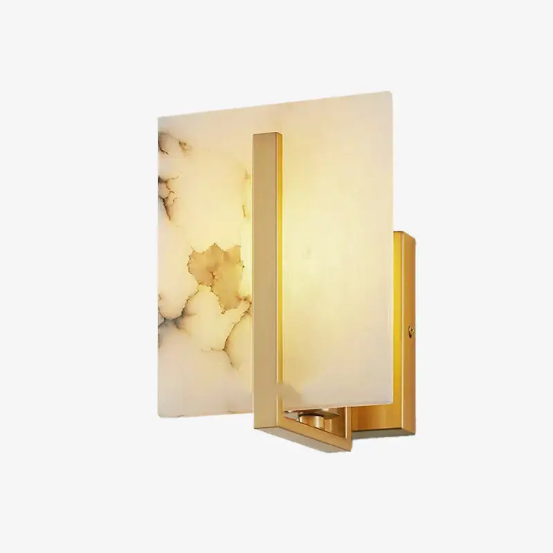 Lucas marble effect and gold metal designer wall light Nouvel Arrivage
