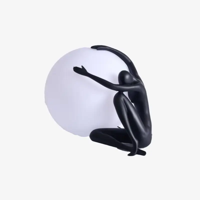 Art deco style led table lamp with bloomie silhouette Livraison Express