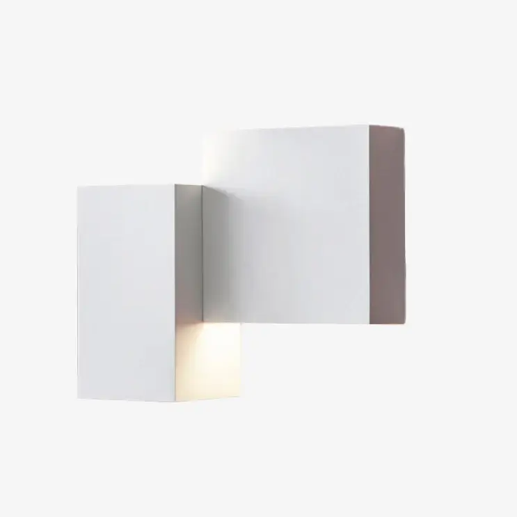 Bon Marché Zia square or l-shaped led metal wall light
