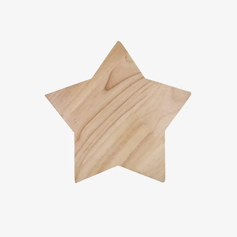 Produit De Marque Stary wooden star-shaped children's wall light