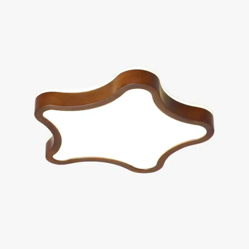 Scandinavian led ceiling light with unique wooden shapes amade Meilleur Prix