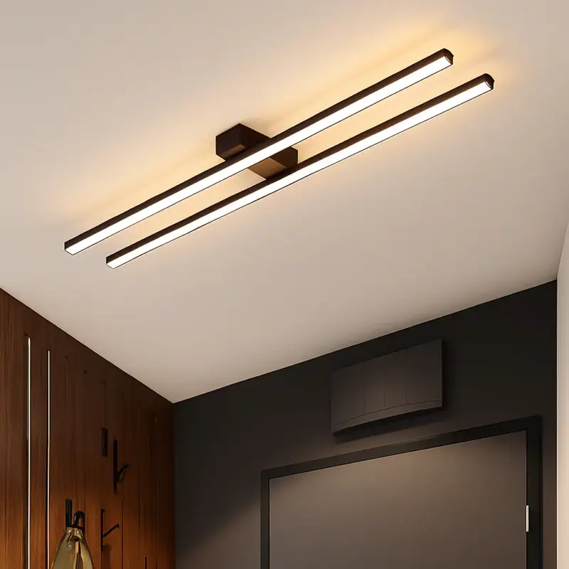 Industrial design led ceiling light with warren light bar Populaire