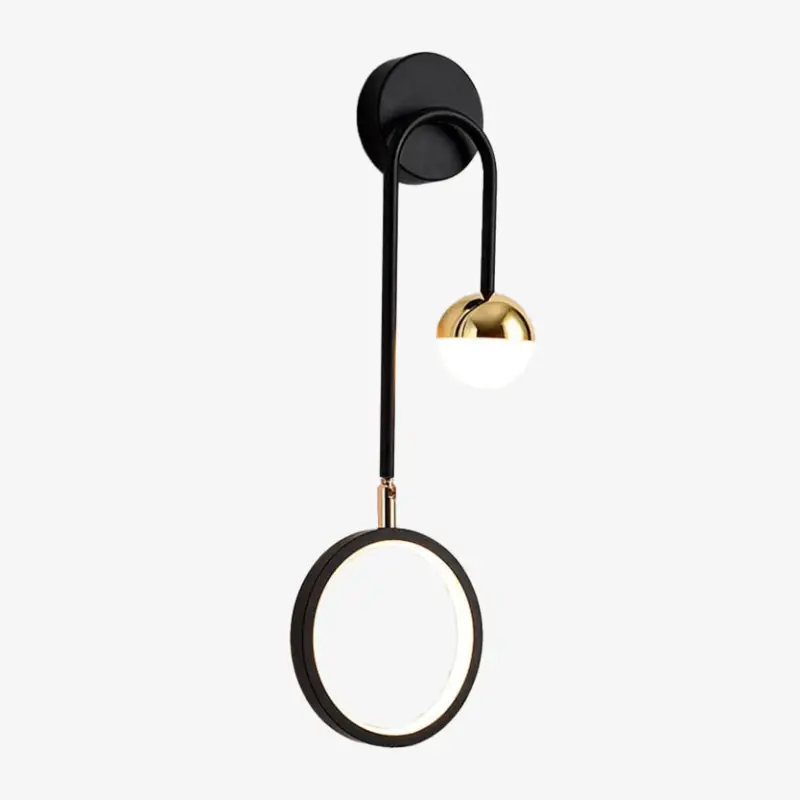 Offre Exclusive Geometric design wall light with hanging globe oryna