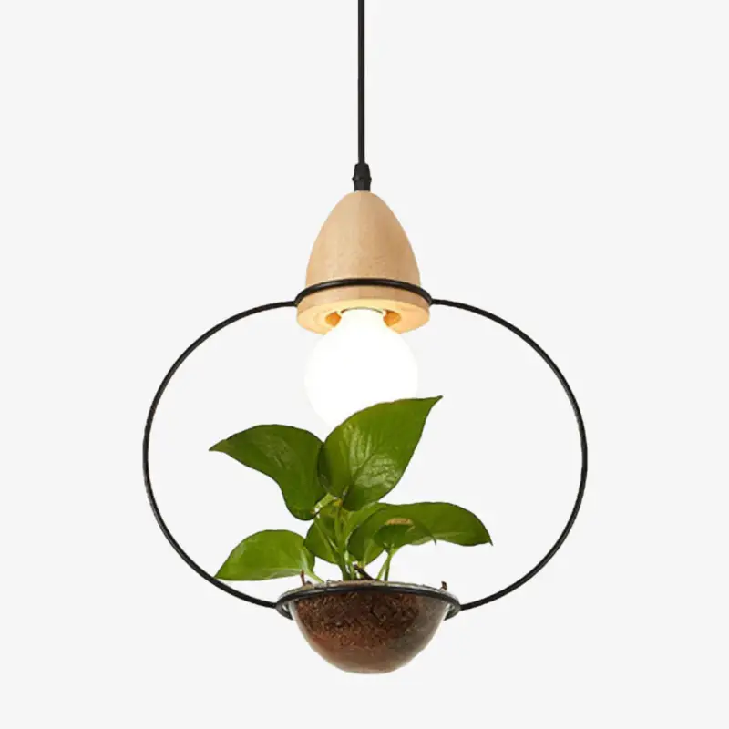 Art deco led pendant light with mira plants Offre Exclusive